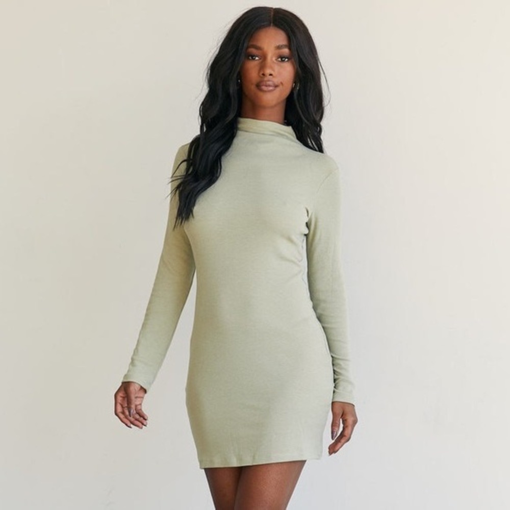 NWT Princess Polly Kaitlyn Mini Dress Khaki